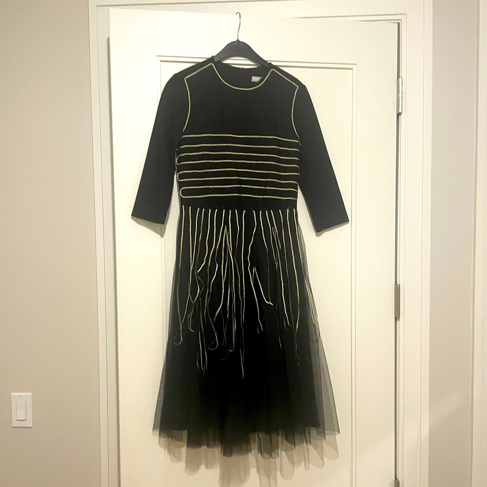 LunaLuna black and gold Party Dress size 36